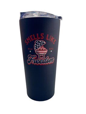 Logo Brands Tumbler 20 oz Smells Like Freedom USA Vacuum Insulated Stainless
